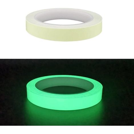Ruban Lumineux Glohend - 5 Mètres - 2 CM de Large - étanche - Autocollant - Sécurité - Forte Adhérence - Revêtement lumineux autocollant - Applications Sécurité, décoration, urgences, extérieur (1/5)
