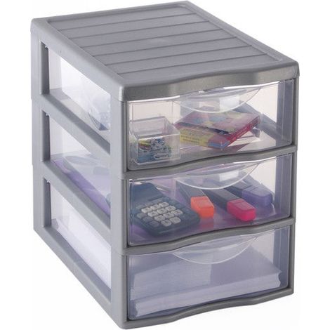 Tour De Rangement Orgamix Plastique , L.18.5 X P.24.5 X H.25.5 Cm
