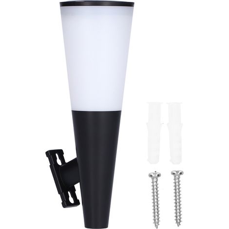 Applique murale solaire, blanc chaud RGB, sans fil, design moderne, éclairage extérieur durable pour jardin ou garage. (1/5)