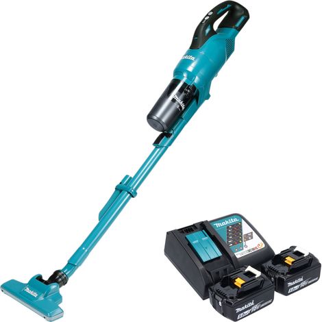 Aspiradora con batería Makita DCL 286 FRT2 18 V 0,25 l sin escobillas + 2 baterías de 5,0 Ah + cargador (1/5)