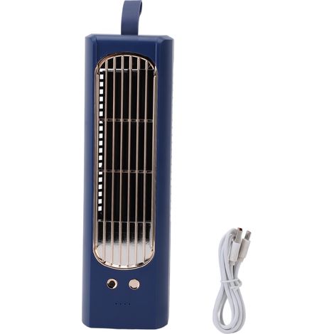 Ventilateur tour de 27 cm (10,6 pouces) pour chambre à coucher, ventilateur sur pied USB silencieux, ventilateur de bureau oscillant personnel pour une utilisation intérieure, batterie de 3000 mAh (1/5)