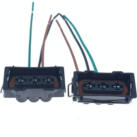 JB1202-3P connector for electric fan socket, fan interface, wiring harness and connector for Volkswagen Jetta (older model).