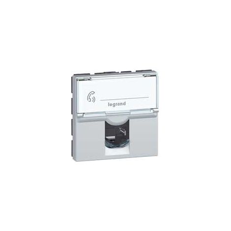 prise rj 45 cat. 6a stp alu 2m legrand mosaic