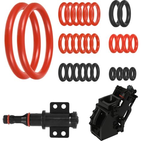 Lot de 30 joints toriques, groupe d'infusion pour soupape de support, soupape à vapeur, valve d'écoulement, machine à café (1/5)