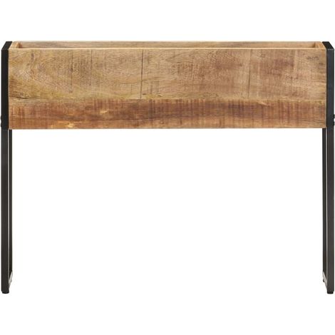 Maison Exclusive - Pflanzkübel 90x20x68 cm Raues Mangoholz (1/5)