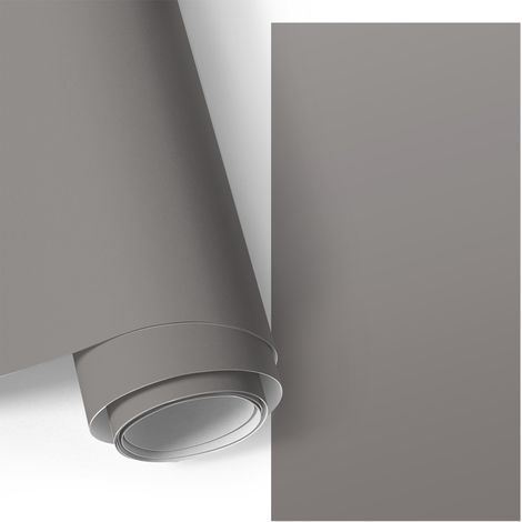 Möbelfolie - Klebefolie für Möbel - Selbstklebefolie - Dekorfolie - Küchenfronten bekleben - Dunkles Grau 50x100 cm