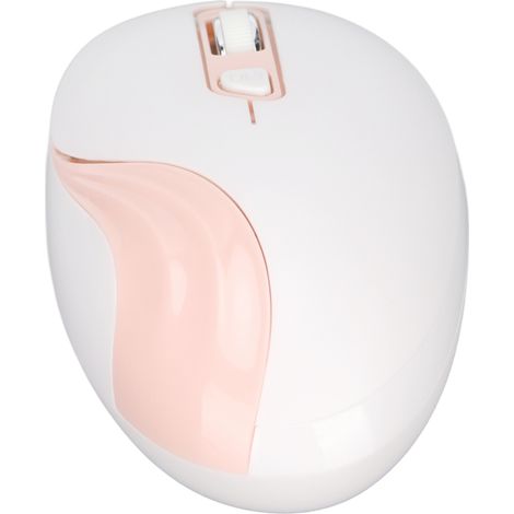 Souris sans fil 2,4 GHz, DPI réglable, design ergonomique, rose