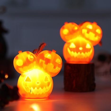 Décoration Halloween - Luminaire Citrouille Suspendue - Pour Intérieur Bureau Fenêtre Magasin - Lot de 1 (1/5)