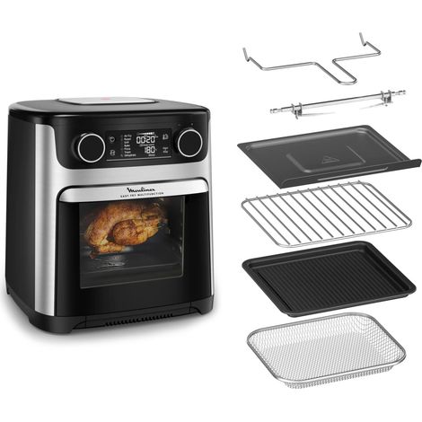 Moulinex Easy Fry Multifunction AL556DF0 Fritteuse Einzelbild 15 l Eigenständig Heißluftfritteuse Schwarz, Edelstahl (1/2)