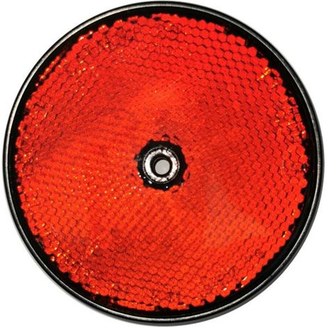Catadioptre - dtail : a fixer Ø 80 rouge