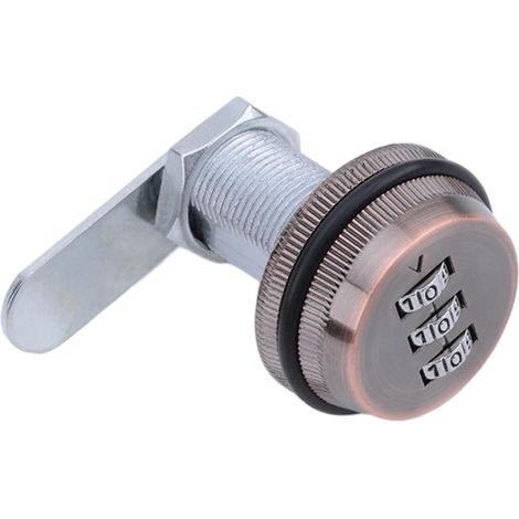 Mechanical Lock, Code Lock, Zinc Alloy Cabinet Lock (Red-Copper) (1/5)