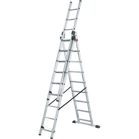 Hailo HobbyStep combi Mehrzweckleiter 3x9 Sprossen (1/5)