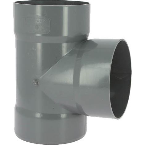 Adequa – Culotte PVC femelle-femelle 87°30 Ø140 – Raccord de robinetterie – Filetage entrée 1" – Fixation par collerette