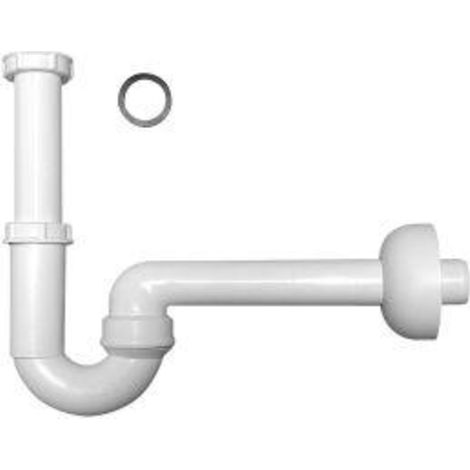 Siphon tubulaire anti-odeurs plastique 1 1/4" (1/2)