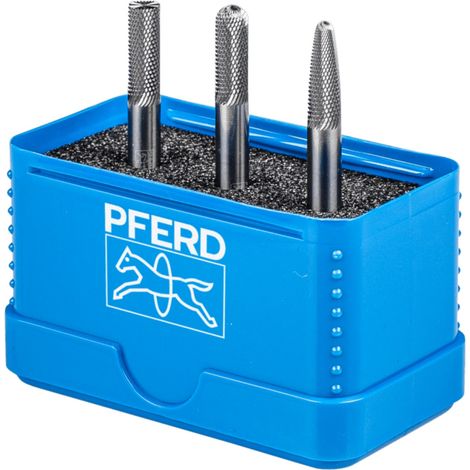 PFERD TOOLS Hartmetall Hochleistungskleinfrässtift Set 1306 MICRO 3-tlg. Ø 6mm Schaft-Ø 6mm Feinbearbeitung (1/5)
