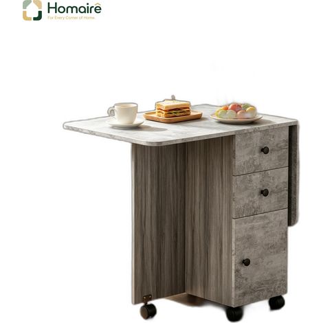 Esstisch aus Holz und grauer Spanplatte 120 x 80 cm HOMAIRE (1/5)