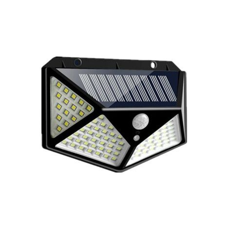 Lampe solaire 100 LED IP65 étanche – Éclairage 270° – Détection PIR 120° – Installation facile sur murs et terrasses – Pour espaces extérieurs (1/5)