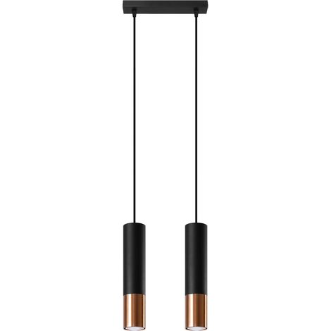 LOOPEZ 2 black/copper pendant lamp (1/5)