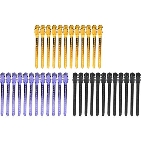 36 pinces à cheveux métalliques anti-dérapage en forme de bec de canard pour coiffure (1/5)
