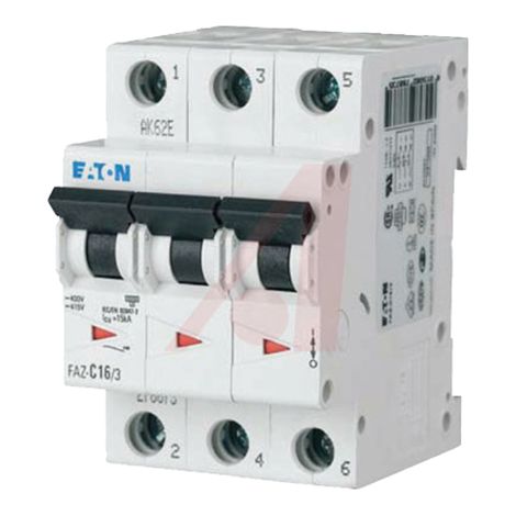 Disjoncteur FAZ 3P 5A 15kA (IEC/EN 60947 2) cbe C 000278866 EATON FAZ C5/3