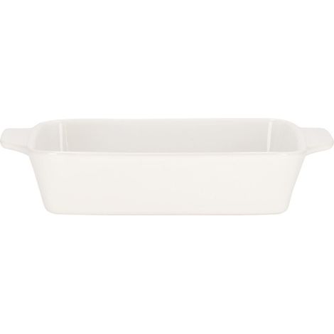 Plat à four blanc Mazzoni de 31 cm avec poignées (1/4)