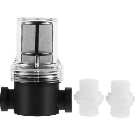 Inline-Wasserfilter, Feinmaschengewebe aus Edelstahl 80, transparent, Pumpenschutz, Hochdruckreinigung (1/5)