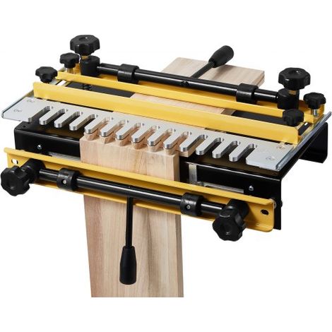 Plantilla de Cola de Milano Ancho de 31 cm, Máquina de Colas de Milano Broca de 1/2, Plantilla de Mortaja y Espiga, Herramienta de Carpintería para Fabricación de Muebles y Gabinetes de Madera (1/5)