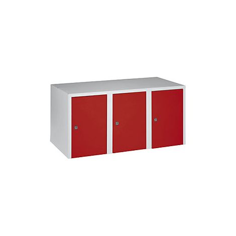 Wolf Armadietto sovrapponibile München 3 scomparti rosso
