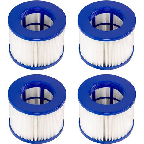 4 pièces Cartouche de Filtre de Rechange Compatible avec Clever Spa, pour Cosy Spa Filtre, pour Filtre Spa Gonflable, Filtre 75 x 100 mm,Hot Tub Filter. (1/5)