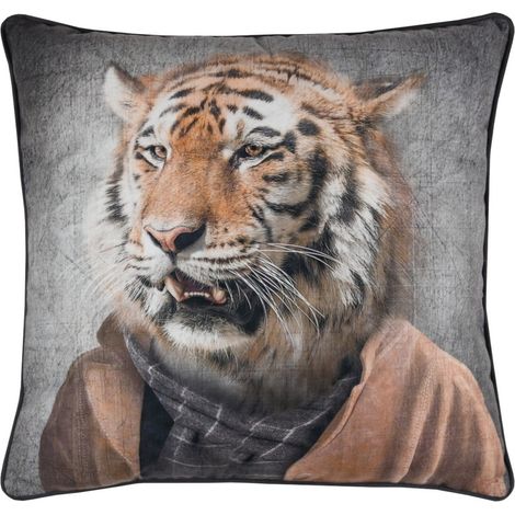 Coussin 45x45 cm BRADFORD Tigre (1/4)