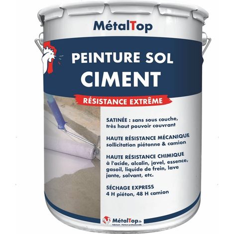 Peinture Sol Ciment - Vert blanc - RAL 6019 - 5 L - Métaltop