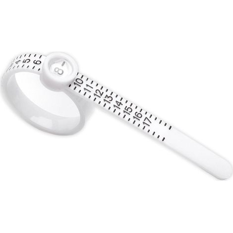Mesureur de taille de bague - Réutilisable - Pour mesurer la taille de la bague - Mètre ruban de qualité supérieure - Pochoir pour bagues - Taille de bague