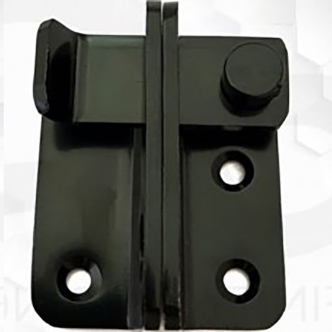 Verrou à bascule en acier inoxydable, loquet coulissant pour porte de grange, fenêtre et meuble, finition noire brossée, antirouille (1/5)