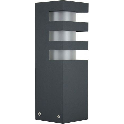Paletto da giardino 25cm E27 grigio scuro IP54 SU-MA RADO 3 (1/4)