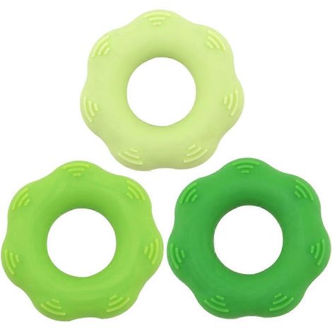 Ensemble de 9 anneaux de préhension en silicone pour l'entraînement des mains - Confortables et durables (1/5)