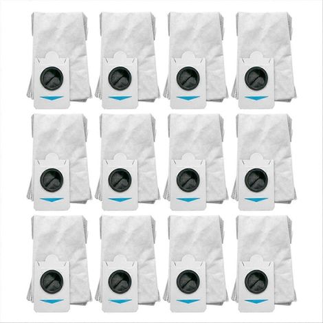 Packung mit 12 Staubbeuteln für Ecovacs T30S Combo T30S Saugroboter (Ersatzteile).