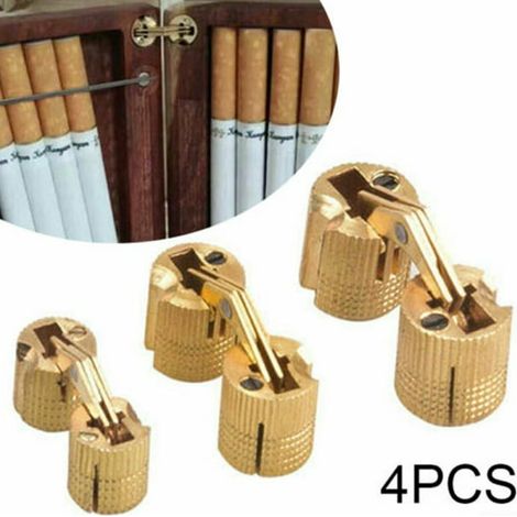 4 cerniere per porte in ottone da 12 mm per piano di lavoro Caravan Light (1/5)