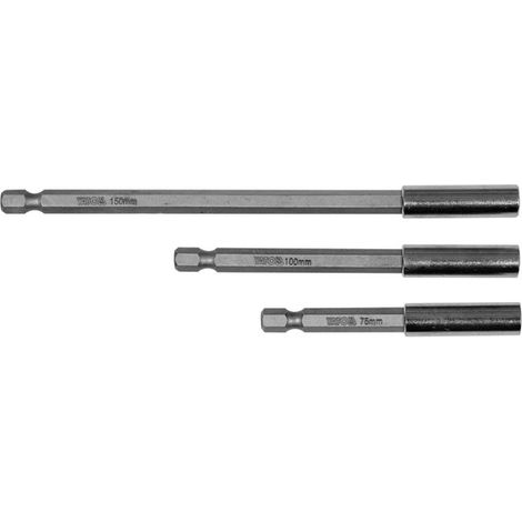 Yato YT-04699 soporte para puntas de destornillador Acero Cromo-Vanadio (Cr-V) 25,4 / 4 mm (1 / 4") 3 pieza(s) (1/2)