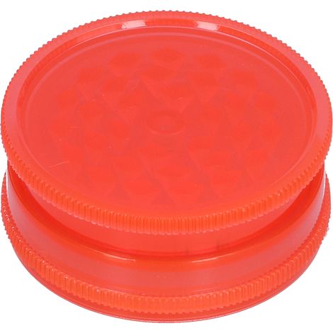 Broyeur à Fumée Portable Plat en Plastique - Outil de Broyage et Concassage Idéal Cadeau Rouge (1/5)