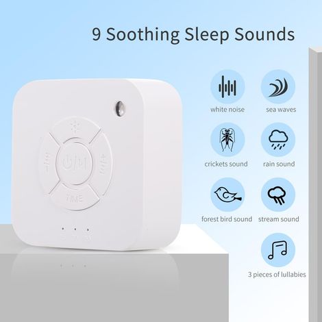 Aide au sommeil avec musique et luminothérapie - portable-Nourrissons, Adultes, Maison, Bureau, Voyage (1/5)