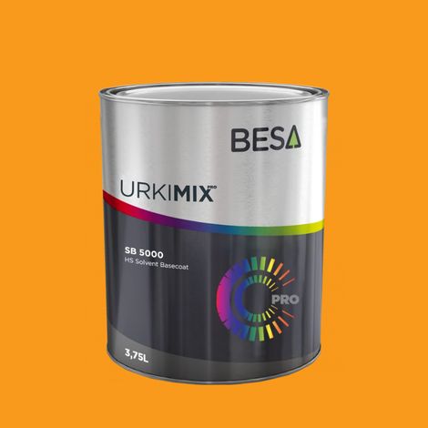 Pot de peinture Polyuréthane / bi composant Jaune Dahlia RAL 1033  Satin - 2 kg
