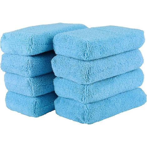 Applicateur en microfibre et tampons de nettoyage, accessoires pour l'intérieur et l'extérieur de la voiture (1/5)