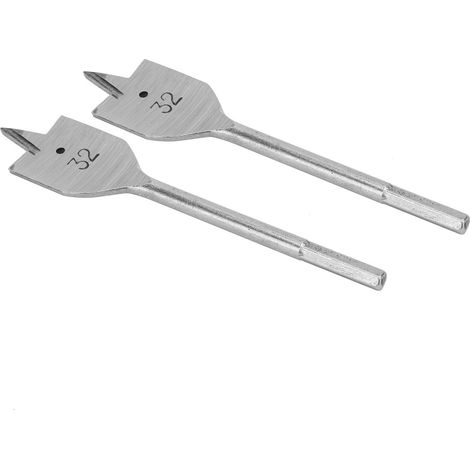 2 Pièces Fraise à Bois Plate, Ensemble de Mèches à Mortaiser pour Perçage de Trous de 32mm en Ébénisterie