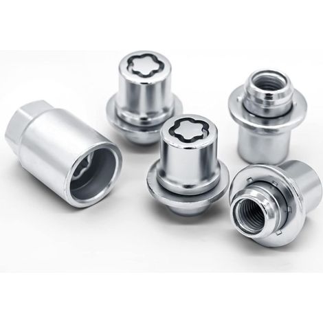 Lenkradmutternsatz mit Diebstahlsicherung 00276-00900, kompatibel mit Toyota Avalon, C-HR, Camry, Corolla, Highlander, RAV4, Sienna, Tacoma, Yaris und Lexus Modellen.