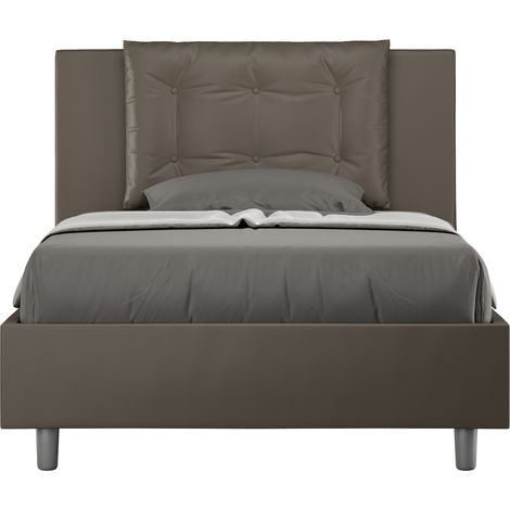 Letto 1 Piazza e Mezzo 120x200 cm Senza Rete Annalisa Cappuccino (1/5)