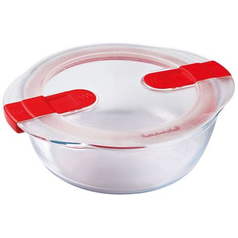 Plat Rond Pyrex Cook & Heat 20cm Verre Borosilicate, Résistant Four Et Micro-ondes - Pyrex