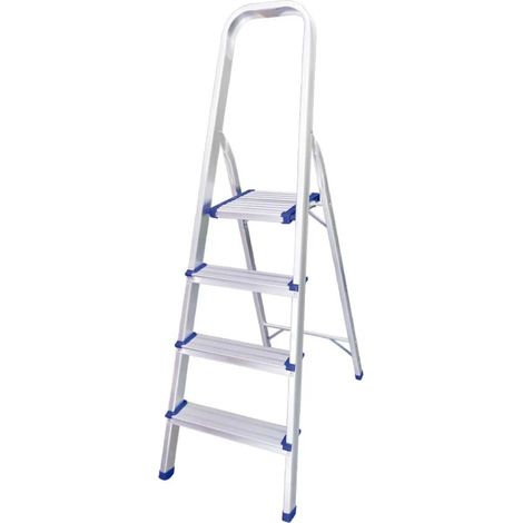 Scala alluminio jbm aluminum ladder 4 steps pieghevole leggera