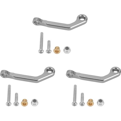 3X pour B1 B14 B24 C14 C24 B16 B26 B36 Q60 Q63 Q64 Q65 RC Pièces de Rechange de Voiture en Métal Servo Pull Rod, Gris (1/5)