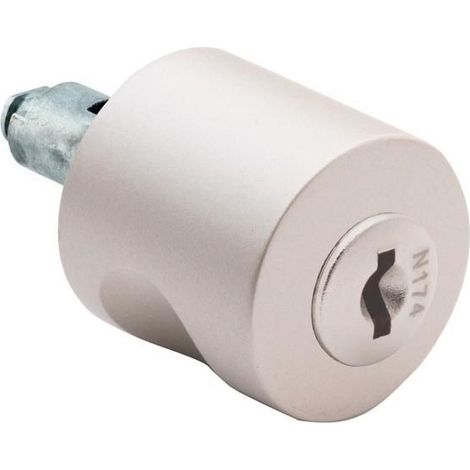 Bouton pour serrure espagnolette - Longueur : 30 mm - Décor : Nickelé - OJMAR (1/3)