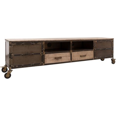 TV-Board Mango 220x40x60 braun lackeirt HEAVY INDUSTRY 232